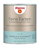Alpina Feine Farben Lack No. 16 Steinblaue Schönheit® edelmatt 750ml - Elegantes Blaugrau