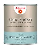 Alpina Feine Farben Lack No. 16 Steinblaue Schönheit® edelmatt 750ml - Elegantes Blaugrau