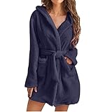 Bademantel Damen Baumwolle Lang Ohne Kapuze Mit Kapuze Xxl Rot Personalisiert Bademantel Morgenmantel Bademäntel Saunabademantel Frottee Saunakilt Bathrobe Kimono Negligee Saunatuch Sauna S #