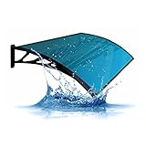 Türüberdachung, Veranda, Regenschutz, Schneeschutz, Markise, Fensterabdeckung, Möbelschutz für Gehweg, Gehweg – Tiefe 60 cm (Größe: 100 cm x 60 cm)