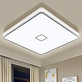 Airand Badlampe 24W LED Deckenleuchte Bad LED Deckenlampe IP44 Wasserdicht Badezimmer Lampe Ø32.5CM Deckenlampe Für Wohnzimmer Schlafzimmer Kinderzimmer 2050LM Deckenleuchte Küche 4000K Neutralweiß