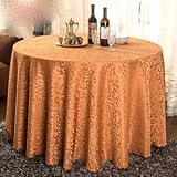 1PC Weiß Beige Rot Hotel Bankett Polyester Jacquard Esstisch Abdeckung Hochzeit Dekoration Runde Tischdecke-Kaffee, Quadratisch 1,8x1,8m