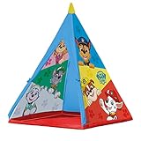 Tipi Paw Patrol Spielzelt Wigwam Indianerzelt für Kinder mit Chase Zuma Rubble