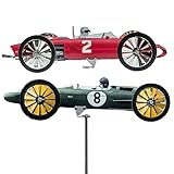 SHRIGM Flugzeug-Windspiel, Garten-Windspiel Aus Metall, Flugzeug-Wetterfahnen-Dekoration, Coole Windräder, Windrichtungsanzeiger, Windkinetische Windräder Für Hof Und Gartenkunstdekoration