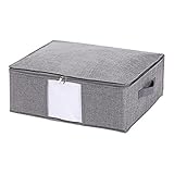 ONDIAN Aufbewahrungstasche Unterbett -Aufbewahrungsbeutel Faltbare Kleiderschrankspeicherlösungen für Zuhause, Büro (Farbe : Grey, Size : 53x40x18cm)