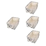 Cabilock 4 Stück Aufbewahrungskörbe Für Kinderzimmer Zusammenklappbare Organizer-Körbe Aus Stoff Für Geschenke Leere Kinder-Deko-Mülleimer Regale Bücher-Aufbewahrungsbox Kleidung