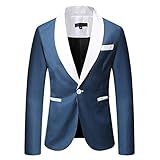 Offene, schmal geschnittene Herren-Anzugjacke mit einem Knopf in Kontrastfarbe Herren Soft Shell