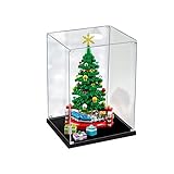 Acrylvitrine Für LEGO 40338 Weihnachtsbaum, Transparente Staubdichte Modelle Sammelvitrine (Nur Vitrine) 2mm,20 * 15 * 25cm