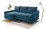 Ecke Robin Schlafsofa | Schlaffunktion | Sofa | kleine Ecke | L-Form Sofa | Wohnzimmer | Modern | Bequem | Rechts/Links (Poso 5, Links)