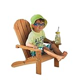 KidKraft Outdoor Liegestuhl Adirondack für Kinder, Gartenmöbel aus Holz für Kinder, 00083