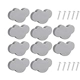 Apofly Wolke Schubladengriff Türgriffe Kinderzimmer Dekor Grau Mit Schrauben Für Schlafzimmer Wohnzimmer Küche 10pcs