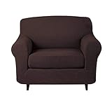 Decopa Stretch-Sofa-Schonbezug, ausziehbar, 2-teilig, Couch-Sofabezug, Spandex-Jacquard, waschbar, Möbelschutz, geeignet für Kinder und Haustiere
