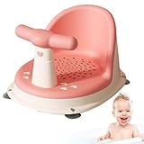 Baby-Badesitz, Kleinkinder-Badestuhl Für Die Badewanne, Baby-Duschstuhl Mit Rutschfestem Saugnapf, Faltbarer Baby-Badewannensitz Mit Abnehmbarem Griff, Kleinkinder-Badesitz Für Waschraum-Hotelreisen