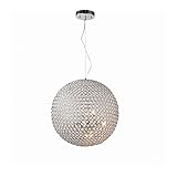 HWSY Moderner einfacher LED-Kronleuchter G9, kreative Kristall-Hängeleuchte, Metall-Kugel-Hänge-Deckenleuchte, sphärische, glitzernde Leuchte für Foyer, Küche, Esszimmer, Bauernhaus, Schlafzimmer