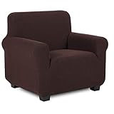 TIANSHU Sesselbezüge,Spandex Sofabezug Stretch Couchbezug Elastischer Antirutsch Stretchhusse Weich Stoff,Jacquard-Stretch-Sofabezug, sesselbezug Schonbezug für Sofa-Sofahalter (Schokolade)