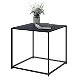 Konsolentisch Beistelltisch 55x55x55 Metall schwarz matt Cube Würfel Quarder Tisch modern zeitlos