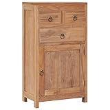 UTUMAX Nice Cool-Sideboard 50x30x90 cm aus massivem Teakholz
