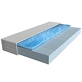AM Qualitätsmatratzen - Gelschaum-Matratze 100x200cm H2 - Hochwertige Matratze mit 4cm Gelschaum-Auflage - 20cm Höhe - Made in Germany - 100 x 200