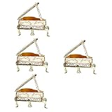 Cabilock 4 Stück Klavier-Aufbewahrungsbox Vintage-Schmuckkästchen Klavier-Schmucketui Dekorationen Für Salas De Casa Damen-Geschenke Damen-Geschenke Mini-Geschenke