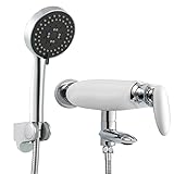 HAUSELIEBE Badewannenarmatur Und 5 Funktionen Handbrause, Einzelne Funktion Einzelgriff Badewanne Armatur Hoher Durchfluss Dusche Set