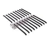 Kleiderbügelhalter Ausziehbar, Ausziehbarer Hosenständer, Dämpfendes Gleitschienen Lager 35 Kg, Ausziehbare Kleiderstange Schrank Zur Aufbewahrung Von Kleidung (Color : Wit, Size : 18 poles)