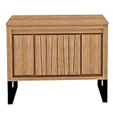 Waschbeckenunterschrank Orbiana Teak Massivholz Breite vom Unterschrank 105 cm