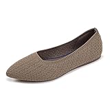 Frauen Spitze Zehe Ballett flach Strickkleid Schuhe Low Wedge Flache Schuhe Komfort Slip On Flats Schuhe für Frau Klassische Schuhe