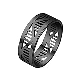 Musterring Titanring Paar Edelstahlring Legierung Drachen Kombination Stahl Moderinge Damen 925 Sterling Silber Zirkon Ringe (B-a, One Size)
