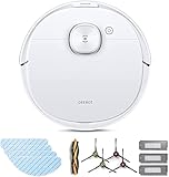 ECOVACS DEEBOT N8 PRO CARE, Saugroboter mit Wischfunktion, (inkl. Zubehör-Kit), 2600Pa, 3D-Hinderniserkennung, ideal als Staubsaugerroboter für Tierhaare, Hartböden, 67dB, App, Alexa, weiß