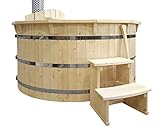 Sell-tex-1 Badefass NEU 180 cm Bausatz Zuber Bausatz Schwimmbecken Badewanne Badebottich Jacuzzi Hottub Edelstahl Ofen V2A