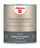 Alpina Feine Farben Lack No. 01 Stärke der Berge® edelmatt 750ml - Zeitloses Grau