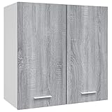 vidaXL Hängeschrank Grau Sonoma 60x31x60 cm Holzwerkstoff