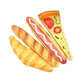 STOBOK 4 Stück Kreative Signierstifte Lebensmittel-Kühlschrank-Magnete Schreibstifte Kugelschreiber Hot-Dog-Kühlschrankmagnet Schreibwarenbedarf Kugelschreiber
