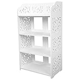 Greensen 4-stufiges Schuhregal, Schuhregal, Schuhschrank, Schuhaufbewahrung, Schuhregal, Ständer, Schuhdisplay, Schuhregal