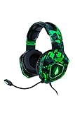 SureFire Skirmish Gaming Headset, Headset PC & Playstation & Xbox, Gaming Kopfhörer, 390g, mit Stereo 2.0-Sound & LED-Beleuchtung, Headset Gaming, Gamer Headset, USB 3.2 Gen 1