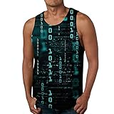 Xmiral Herren Sommer Mode Casual Strand Küste Digital 3D gedruckt Rundhals ärmelloses T-Shirt Weste Top Tank Top Kleid (Minzgrün #6,Minzgrün #6)
