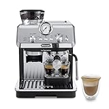 De'Longhi La Specialista Arte EC 9155.MB Espresso Siebträgermaschine, Espressomaschine mit Professioneller Milchaufschäumdüse, inkl. Barista-Kit, Edelstahl/Schwarz