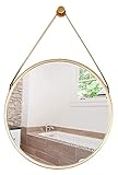 Kleiner Spiegel Spiegel, Badezimmer, Wandmontage, Schminktisch, Nordic Wind Makeup Mirror Eitelkeit Spiegel Badezimmer Spiegel Badezimmer Spiegel Wand Hängender Spiegel Runder Spiegel Kosmetischer Spi