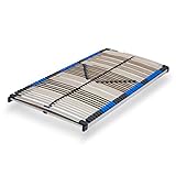 7-Zonen Lattenrost Pure NV mit 44 Federleisten 90x200cm | nicht verstellbar - starr | fertig montiert | Härteregulierung | Made In Germany | GS Zertifiziert – geprüfte Sicherheit (90 x 200 cm)