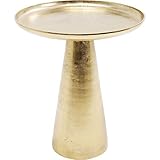 Kare Design Beistelltisch Plateau Uno Messing Ø45cm, 52,5x45x45cm, Gold