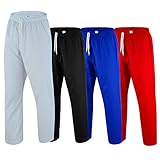Jaguar – Essential Karate-Hose, 227 g, leicht, für MMA, Kampfsport, Kinder, Erwachsene, Unisex, Weiss/opulenter Garten, 32