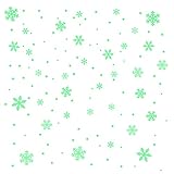 Mumuj Weihnachts-Schneeflocken-Aufkleber aus Kunststoff leuchtendes Fenster Aufkleber Sticker Küche (B, One Size)