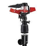 Rotierender Rasensprenger | 360 rotierender automatischer Wassersprinkler, robuster Schlagsprinkler,Leistungsstarkes und gleichmäßiges Bewässerungssystem, Grassprinkler für Gartenrasen im Qihuyi