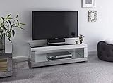 Capri Wohnzimmer-Serie, Spiegelglas, Konsole, Lampe, Couchtisch und TV-Einheit, Verspiegelt, TV Unit