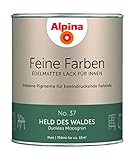 Alpina Feine Farben Lack No. 37 Held des Waldes edelmatt 750ml - Dunkles Moosgrün