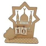 ALIEDA Ramadan Adventskalender Wiederverwendbar,30 Tage Kalender Ramadan FüR Kinder Rustikal,Einfach Zu Montieren Ramadan Calander Party Dekoration Handwerk Ornament