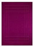 Lashuma Badezimmermatte Maschinenwaschbar 50x70 cm, Linz Violett - Orchidee, schnelltrocknend