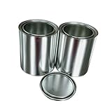 DOITOOL 6 Stück Pint-Behälter Aus Eisen Mit Deckel Farbaufbewahrung Blechdosen Mit Deckel Vorratsdosen Mit Deckel Zum Basteln Farbeimer Farbdosen Multifunktions-Teedose Silberne