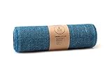 Juteband, Tischläufer, Soft Jute, Natur/Farbig 30 cm breit, 5 m Rolle | Tischband Deko Hochzeit rustikal Natur/Farbig (blau)