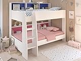 Vente-unique - PARISOT Etagenbett TAM-TAM - 2 x 90 x 200 cm + Matratzen
